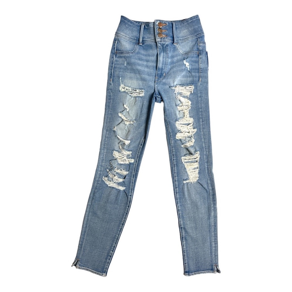 American eagle outfitters, super high rise, 0 regular